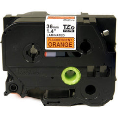 Brother - Labels, Ribbons & Tapes; Type: Label Tape ; Color: Black on Fluorescent Orange ; For Use With: PT-3600; PT-530; PT-550; PT-9200DX; PT-9200PC; PT-9400; PT-9500PC; PT-9600; PT-9700PC; PT-9800PCN; PT-E800W; PT-P900; PT-P900W; PT-P950NW P-Touch Lab - Exact Tool & Supply