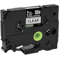 Brother - Labels, Ribbons & Tapes; Type: Label Tape ; Color: Black on Clear ; For Use With: PT-18RKT; PT-9200PC; PT-9500PC; PT-9700PC; PT-9800PCN; PT-E100; PT-E110; PT-E300; PT-E500; PT-E550W; PT-E800W; PT-P750WVP; PT-P900; PT-P900W; PT-P950NW P-Touch La - Exact Tool & Supply