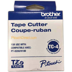 Brother - Label Maker & Tape Accessories; Type: Cutter Blade ; For Use With: PT-1100; PT-11Q; PT-1200; PT-200; PT-D200; PT-D200BT; PT-D200DA; PT-D200G; PT-D200MA; PT-D200SA; PT-D210; PT-E100; PT-E110; PT-H100 Label Makers; 12 mm TZe Tape Labeling Systems - Exact Tool & Supply