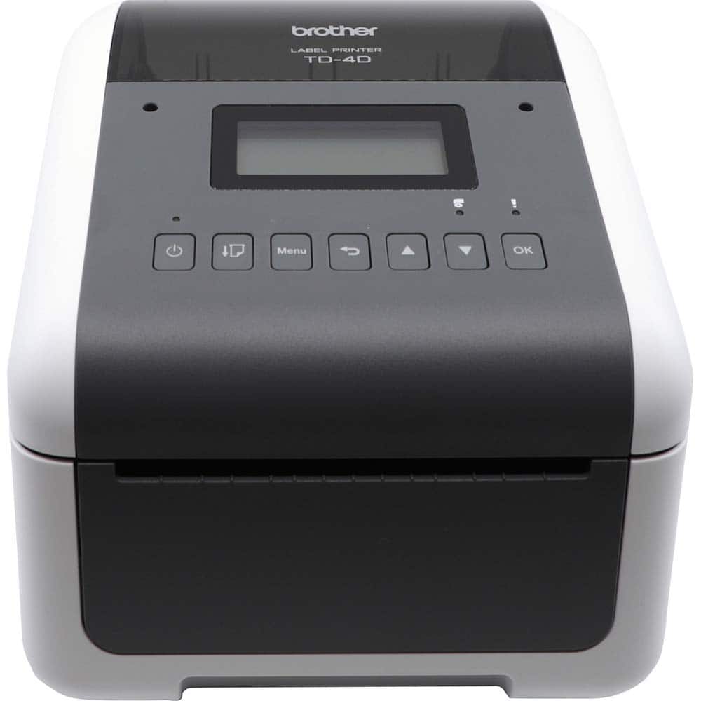 Brother - Electronic Label Makers; Type: Desktop Printer ; Power Source: 24V DC 5A Auto Ranging Power Supply ; Resolution: 300 ; Contents: Printer; USB Cable; AC Adapter; Power Cable; Printed Guides; Software (Brother Solutions Center) ; Contents: Printe - Exact Tool & Supply