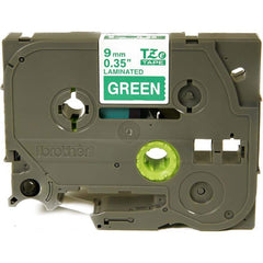 Brother - Labels, Ribbons & Tapes; Type: Label Tape ; Color: White on Green ; For Use With: GL-100; GL-H100; PT-1000; PT-1000BM; PT-1010; PT-1010B; PT-1010NB; PT-1010R; PT-1010RDT; PT-1010S; PT-1090; PT-1090BK; PT-1100; PT-1100QL; PT-1100SB; PT-1100SBVP; - Exact Tool & Supply