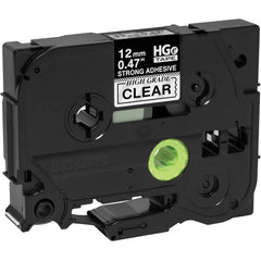 Brother - Labels, Ribbons & Tapes; Type: Label Tape ; Color: Black on Clear ; For Use With: PT-18RKT; PT-9200PC; PT-9500PC; PT-9700PC; PT-9800PCN; PT-E100; PT-E110; PT-E300; PT-E500; PT-E550W; PT-E800W; PT-P750WVP; PT-P900; PT-P900W; PT-P950NW P-Touch La - Exact Tool & Supply