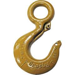 Crosby - Eye Hooks; Material: Carbon Steel ; Load Capacity (Lb.): 1500.000 ; Reach (Decimal Inch): 3.3400 - Exact Tool & Supply