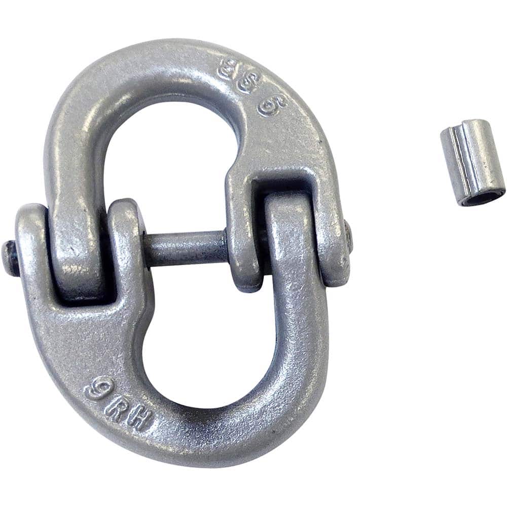 Crosby - Links; Type: Connecting Link ; Chain Size (Inch): 1/4 ; Load Capacity (Lb.): 3250.000 ; Material: Forged Alloy Steel - Exact Tool & Supply