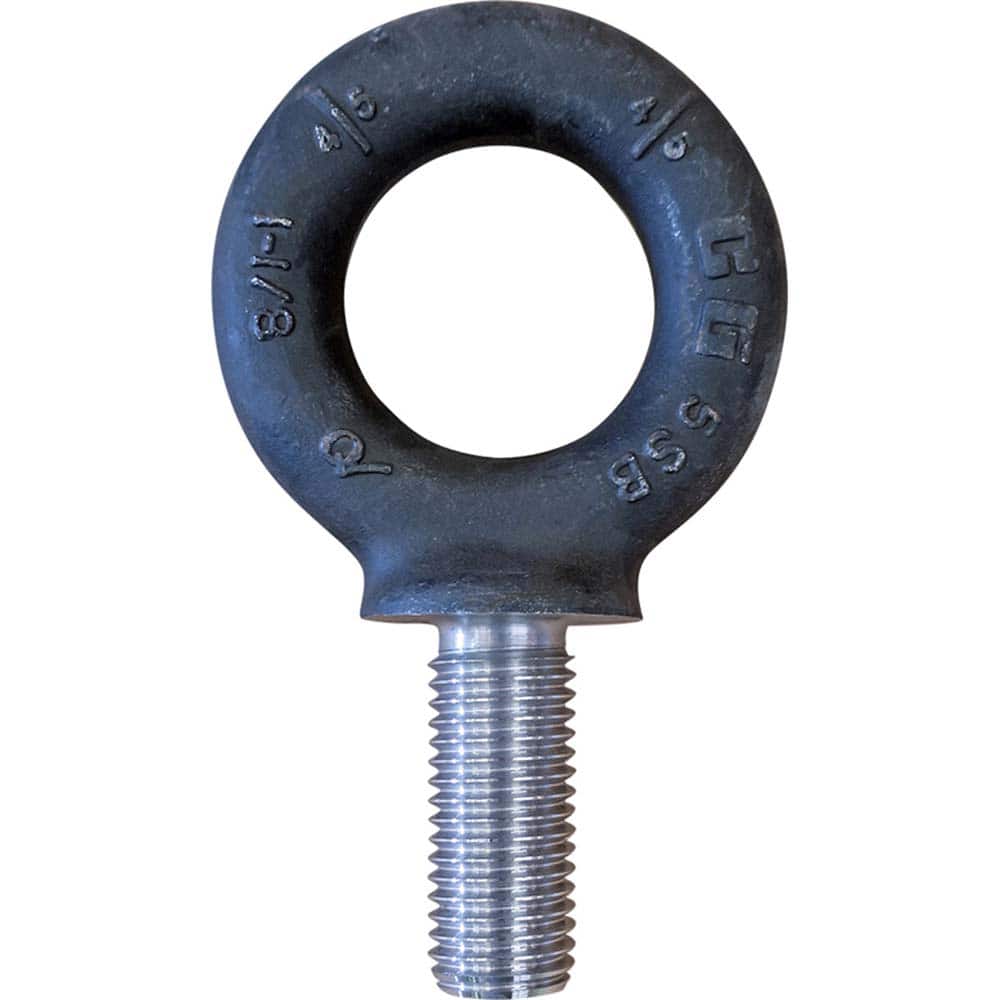 Crosby - Eye Bolts (Lifting); Shoulder Type: Shoulder ; Thread Size: 1-1/4 ; Material: Forged Steel ; Full or Partial Threading: Fully Threaded - Exact Tool & Supply