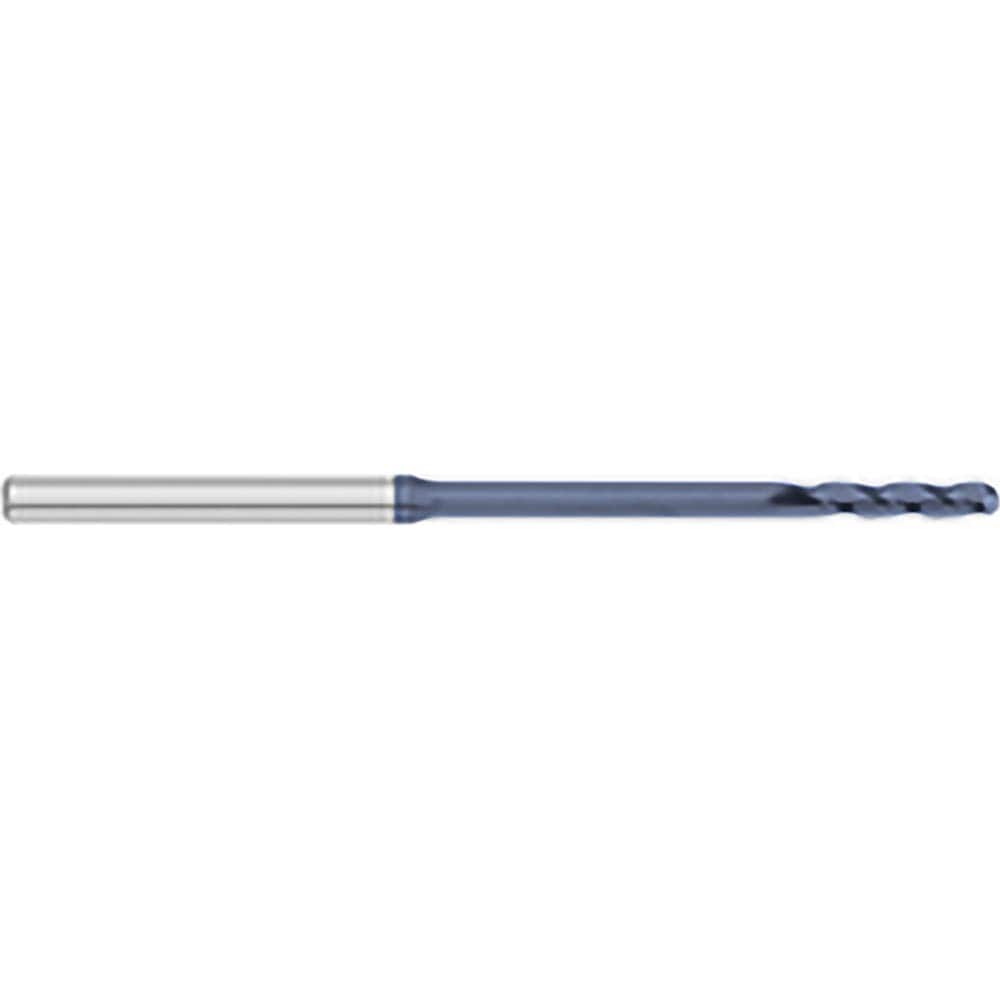 Titan USA - Ball End Mills; Mill Diameter (Decimal Inch): 0.0600 ; Number of Flutes: 3 ; Length of Cut (Inch): 5/16 ; Length of Cut (Decimal Inch): 0.3120 ; Material: Solid Carbide ; Overall Length (Inch): 2-1/2 - Exact Tool & Supply