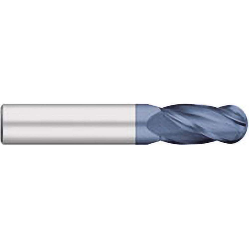 Titan USA - Ball End Mills; Mill Diameter (mm): 11.00 ; Mill Diameter (Decimal Inch): 0.4331 ; Number of Flutes: 4 ; Length of Cut (mm): 25.0000 ; Length of Cut (Decimal Inch): 0.9843 ; Material: Solid Carbide - Exact Tool & Supply
