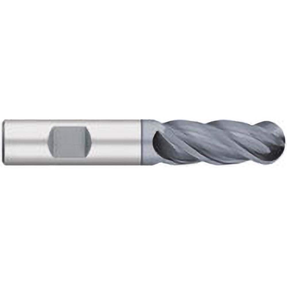 Titan USA - Ball End Mills; Mill Diameter (Inch): 1 ; Mill Diameter (Decimal Inch): 1.0000 ; Number of Flutes: 4 ; Length of Cut (Inch): 2 ; Length of Cut (Decimal Inch): 2.0000 ; Material: Solid Carbide - Exact Tool & Supply