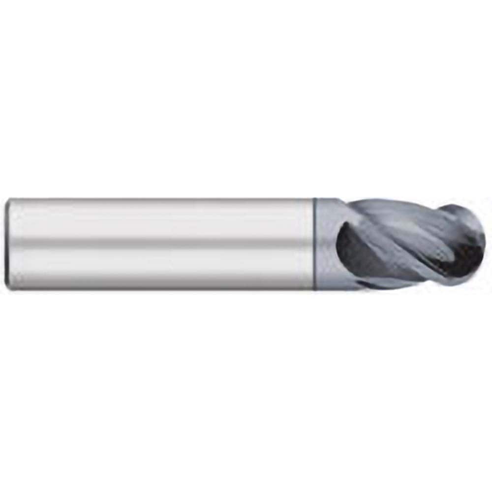 Titan USA - Ball End Mills; Mill Diameter (Inch): 5/8 ; Mill Diameter (Decimal Inch): 0.6250 ; Number of Flutes: 4 ; Length of Cut (Inch): 3/4 ; Length of Cut (Decimal Inch): 0.7500 ; Material: Solid Carbide - Exact Tool & Supply