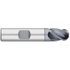 Titan USA - Ball End Mills; Mill Diameter (Inch): 1/2 ; Mill Diameter (Decimal Inch): 0.5000 ; Number of Flutes: 4 ; Length of Cut (Inch): 5/8 ; Length of Cut (Decimal Inch): 0.6250 ; Material: Solid Carbide - Exact Tool & Supply
