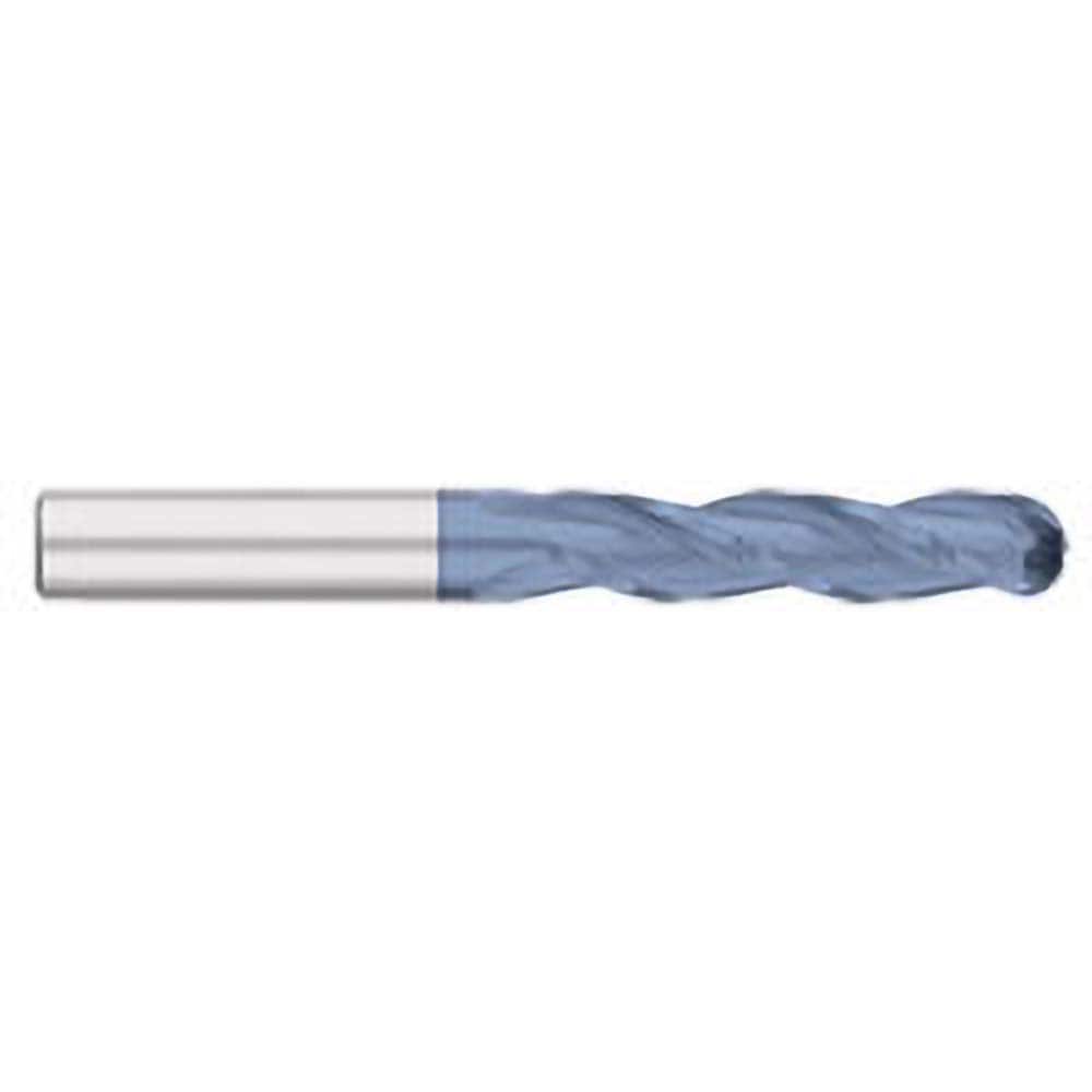 Titan USA - Ball End Mills; Mill Diameter (Inch): 1 ; Mill Diameter (Decimal Inch): 1.0000 ; Number of Flutes: 3 ; Length of Cut (Inch): 4 ; Length of Cut (Decimal Inch): 4.0000 ; Material: Solid Carbide - Exact Tool & Supply