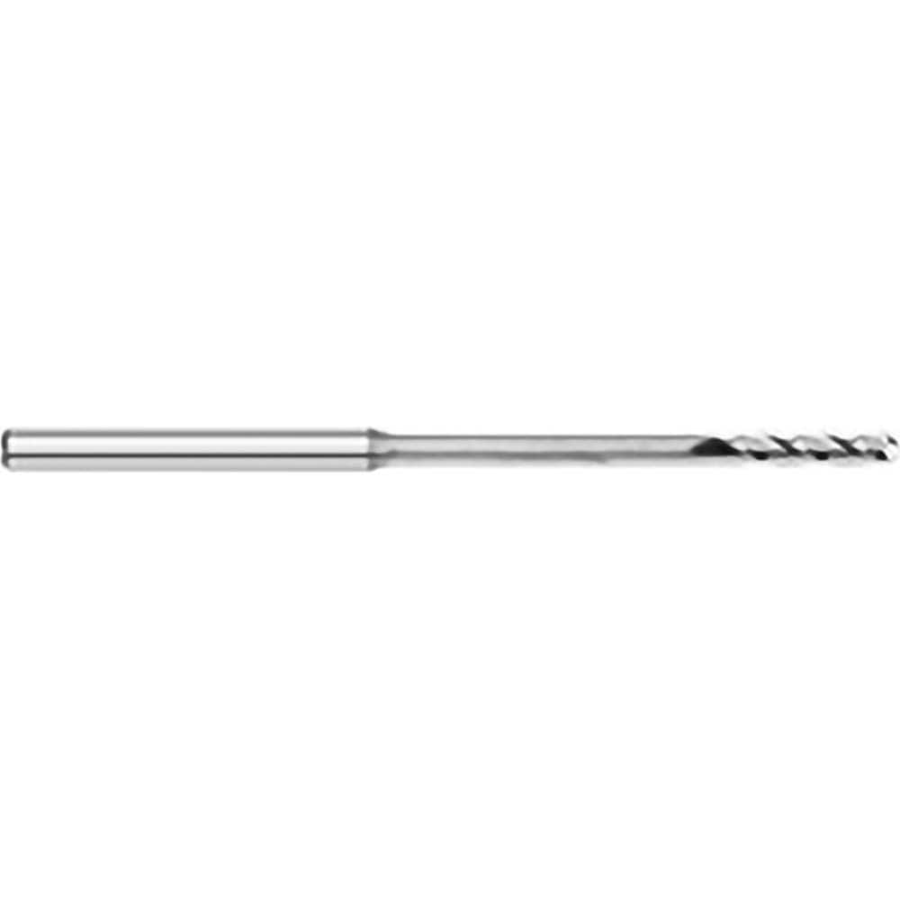 Titan USA - Ball End Mills; Mill Diameter (mm): 1.40 ; Mill Diameter (Decimal Inch): 0.0550 ; Number of Flutes: 3 ; Length of Cut (Decimal Inch): 0.3850 ; Material: Solid Carbide ; Overall Length (Inch): 2-1/2 - Exact Tool & Supply