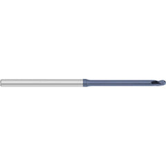 Titan USA - Ball End Mills; Mill Diameter (Decimal Inch): 0.0450 ; Number of Flutes: 3 ; Length of Cut (mm): 1.7000 ; Length of Cut (Decimal Inch): 0.0670 ; Material: Solid Carbide ; Overall Length (Inch): 2-1/2 - Exact Tool & Supply