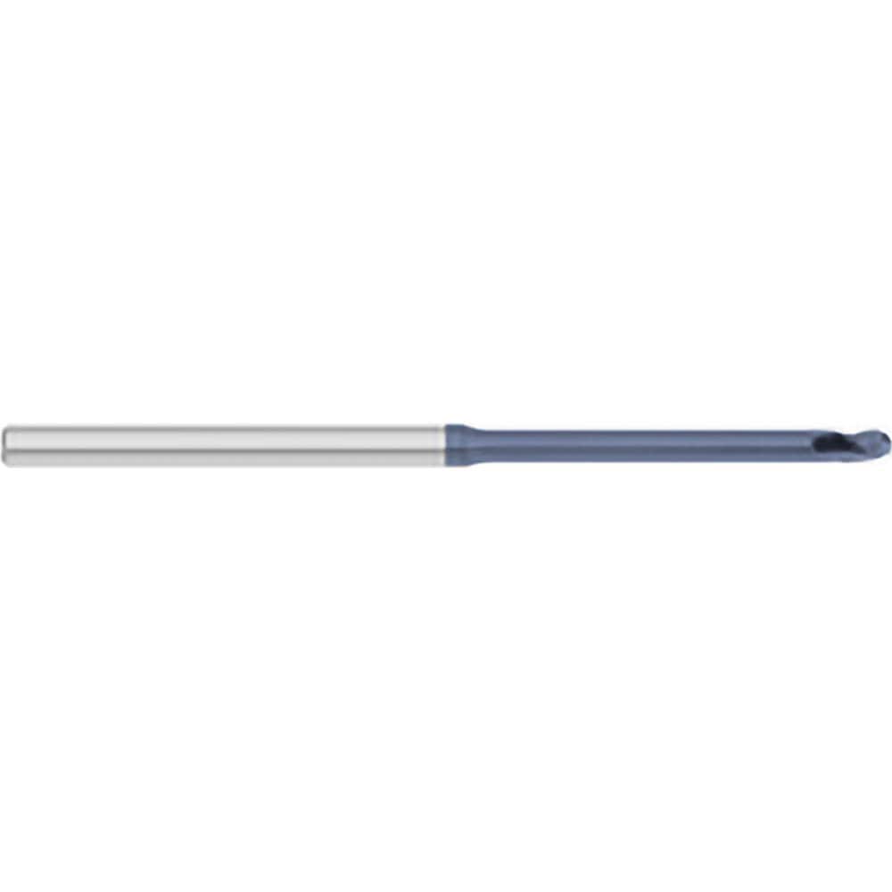 Titan USA - Ball End Mills; Mill Diameter (Decimal Inch): 0.0850 ; Number of Flutes: 3 ; Length of Cut (Decimal Inch): 0.1270 ; Material: Solid Carbide ; Overall Length (Inch): 2-1/2 ; Overall Length (Decimal Inch): 2.50000 - Exact Tool & Supply