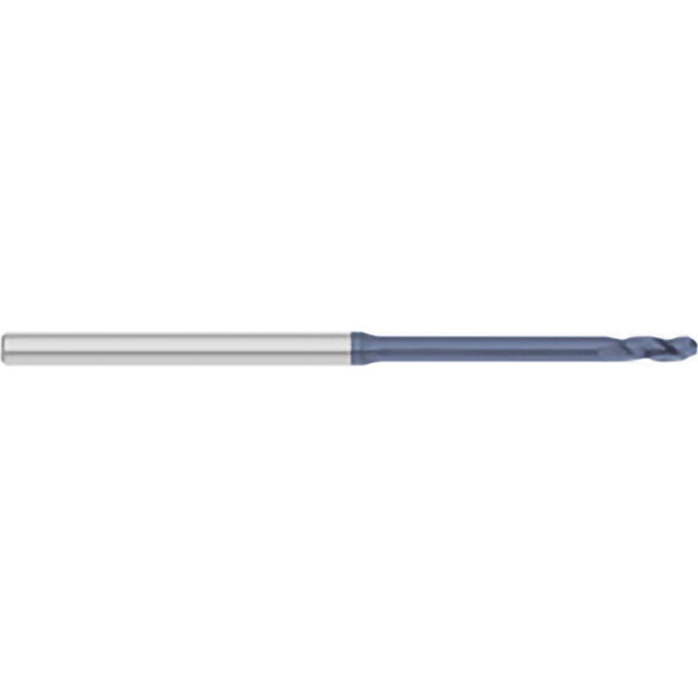 Titan USA - Ball End Mills; Mill Diameter (mm): 1.40 ; Mill Diameter (Decimal Inch): 0.0550 ; Number of Flutes: 3 ; Length of Cut (Decimal Inch): 0.1650 ; Material: Solid Carbide ; Overall Length (Inch): 2-1/2 - Exact Tool & Supply