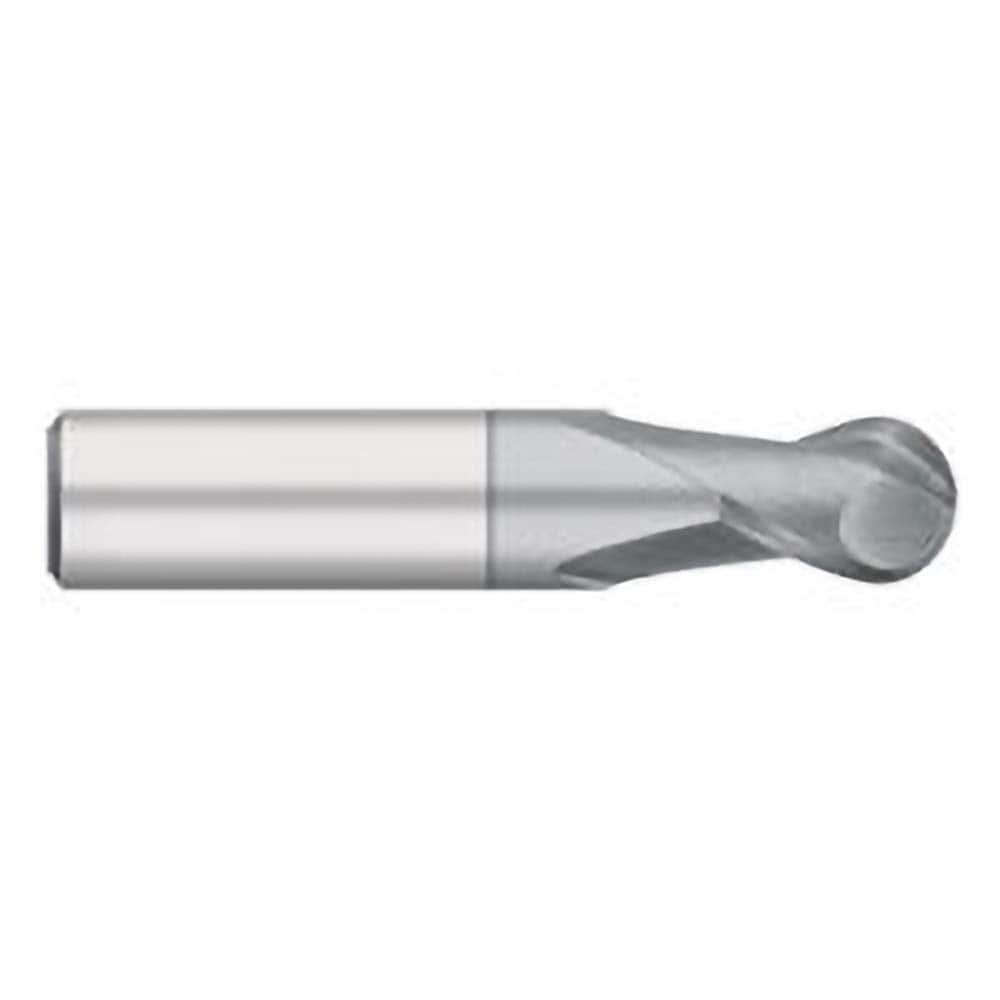 Titan USA - Ball End Mills; Mill Diameter (Decimal Inch): 0.0469 ; Number of Flutes: 2 ; Length of Cut (Decimal Inch): 0.0938 ; Material: Solid Carbide ; Overall Length (Inch): 1-1/2 ; Overall Length (Decimal Inch): 1.50000 - Exact Tool & Supply