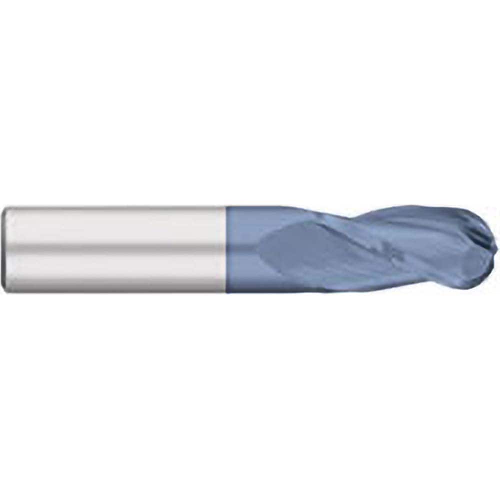 Titan USA - Ball End Mills; Mill Diameter (Decimal Inch): 0.4219 ; Number of Flutes: 3 ; Length of Cut (Inch): 1 ; Length of Cut (Decimal Inch): 1.0000 ; Material: Solid Carbide ; Overall Length (Inch): 2-3/4 - Exact Tool & Supply