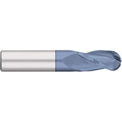 Titan USA - Ball End Mills; Mill Diameter (Decimal Inch): 0.4219 ; Number of Flutes: 3 ; Length of Cut (Inch): 1 ; Length of Cut (Decimal Inch): 1.0000 ; Material: Solid Carbide ; Overall Length (Inch): 2-3/4 - Exact Tool & Supply