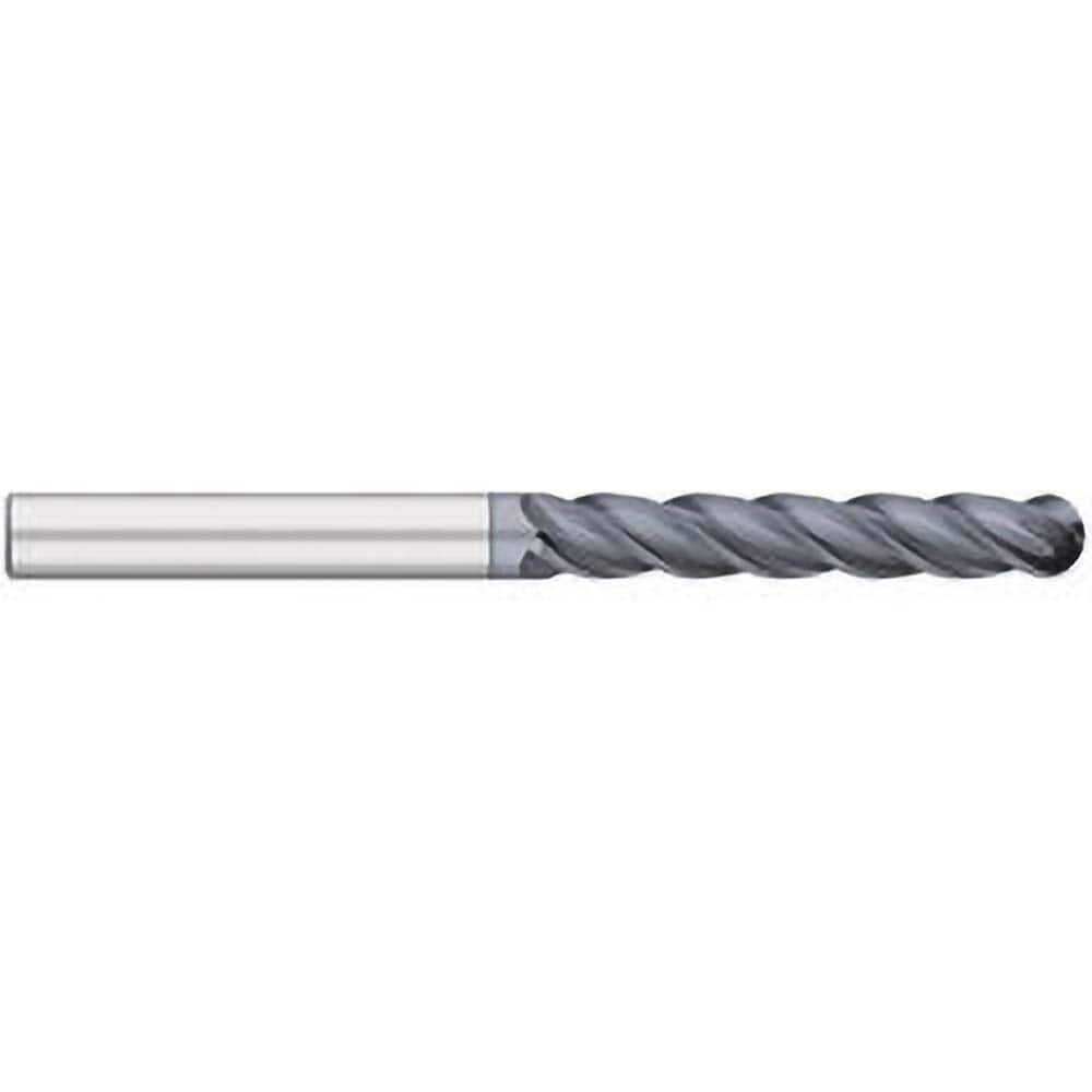 Titan USA - Ball End Mills; Mill Diameter (Inch): 3/4 ; Mill Diameter (Decimal Inch): 0.7500 ; Number of Flutes: 4 ; Length of Cut (Inch): 4 ; Length of Cut (Decimal Inch): 4.0000 ; Material: Solid Carbide - Exact Tool & Supply