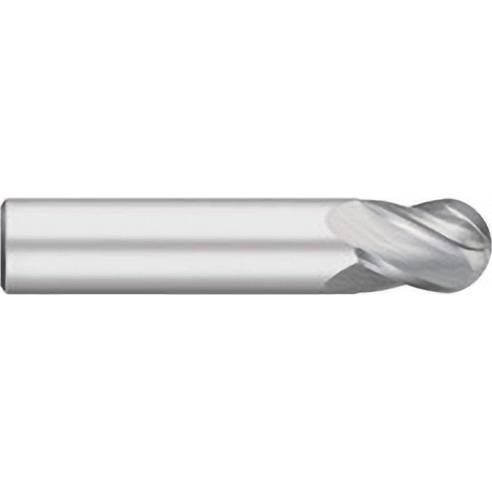 Titan USA - Ball End Mills; Mill Diameter (Inch): 1/16 ; Mill Diameter (Decimal Inch): 0.0625 ; Number of Flutes: 4 ; Length of Cut (Inch): 1/8 ; Length of Cut (Decimal Inch): 0.1250 ; Material: Solid Carbide - Exact Tool & Supply