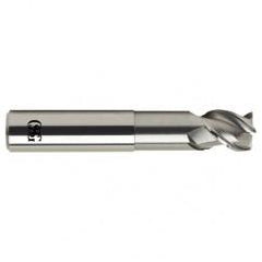 1 Dia. x 6 Overall Length 3-Flute Square End Solid Carbide SE End Mill-Round Shank-Center Cutting-Uncoated - Exact Tool & Supply