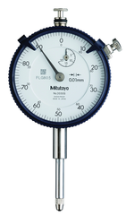 10MM 0.01MM DIAL IND W/FLAT BACK - Exact Tool & Supply