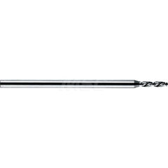 Micro Drill Bit: 0.0472″ Dia, 120 °, Solid Carbide Bright/Uncoated, RH Cut, Helical Flute, Series 6120