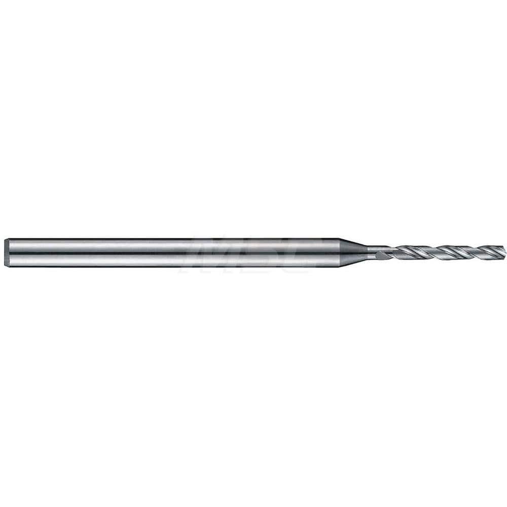 Micro Drill Bit: 0.0374″ Dia, 140 °, Solid Carbide Bright/Uncoated, RH Cut, Helical Flute, Series 6200 HP