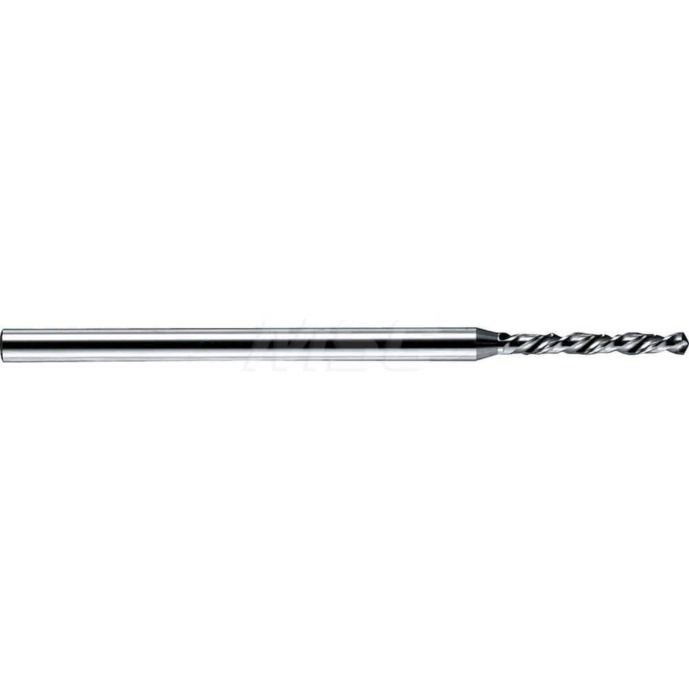 Micro Drill Bit: 0.0315″ Dia, 120 °, Solid Carbide Bright/Uncoated, RH Cut, Helical Flute, Series 6100