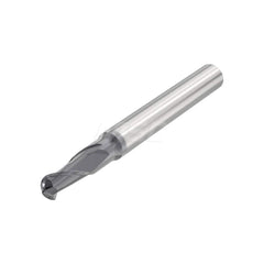 Ball End Mill: 0.1969″ Dia, 2 Flute, Solid Carbide 57 mm OAL, 6 mm Shank Dia, 35 ° Helix, SIRON-A Coated, Single End, Series JHB512