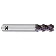 3/8 x 3/8 x 7/8 x 2-1/2 4Fl .045 C/R Carbide End Mill - EXO - Exact Tool & Supply