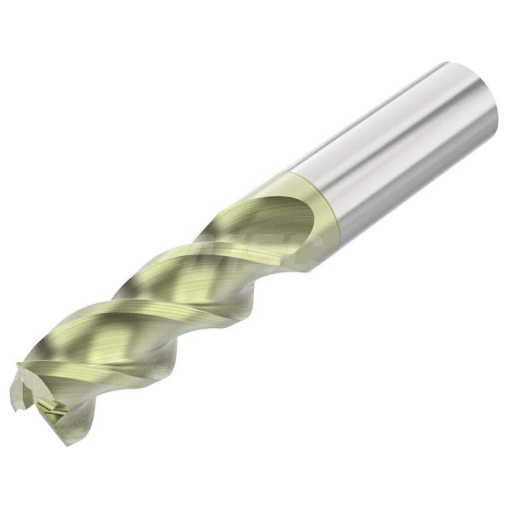 Corner Radius End Mill: 1/8″ Dia, 3/8″ LOC, 0.02″ Radius, 3 Flutes, Solid Carbide 1-1/2″ OAL, 1/8″ Shank Dia, 45 ° Helix, ANF Coated, Corner Radius End, Centercutting, Series A345R