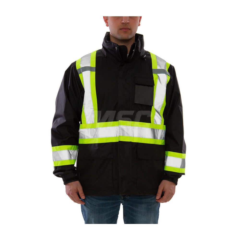 Work Jacket & Coat  Size 5X-Large N/A Polyurethane & 300D Polyester N/A Fluorescent Yellow ™Green & Black N/A 6.000 Pocket