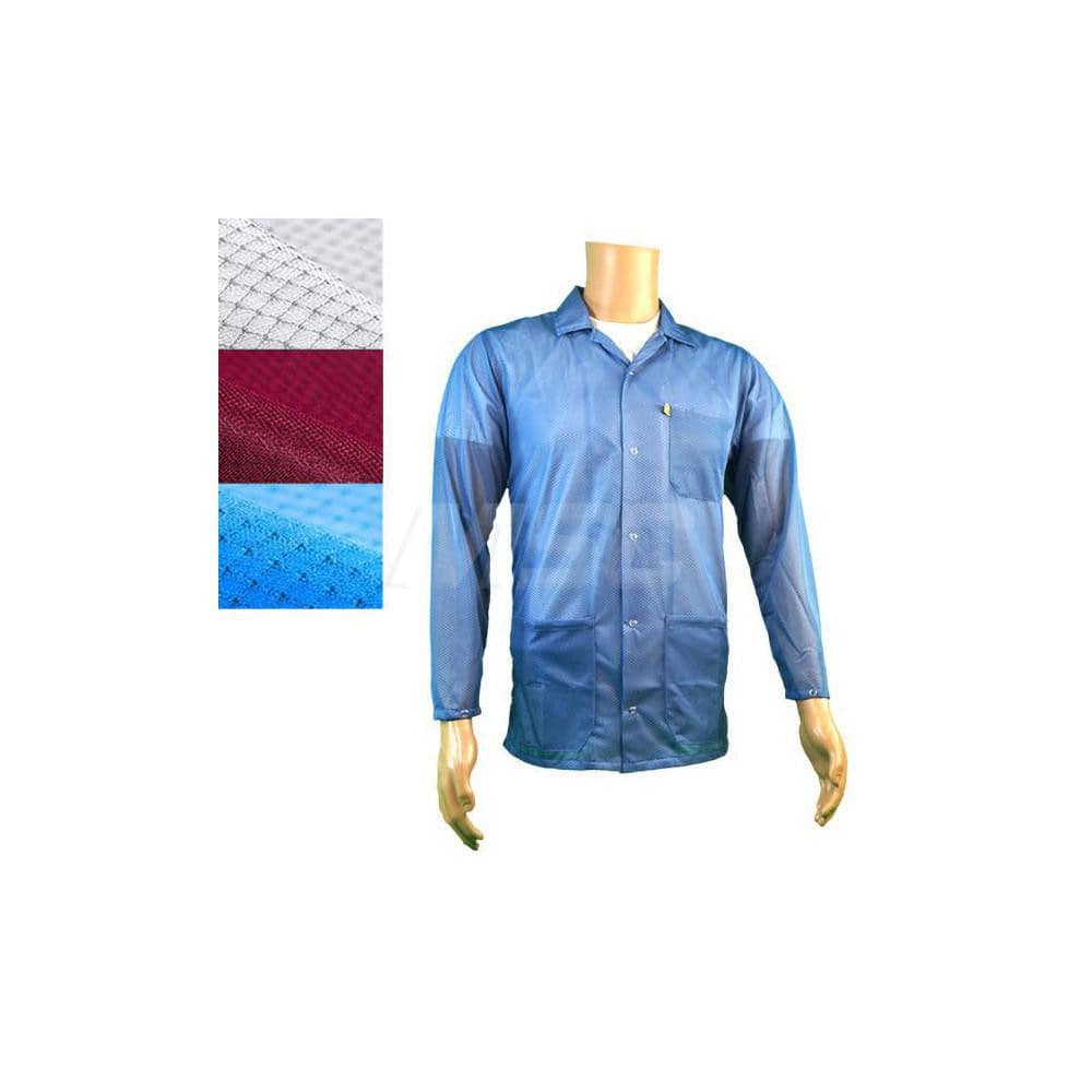 Smocks & Lab Coats; Garment Style: Smock; Material: Carbon; Size: Large; Color: White; Sleeve Length: 23; Closure Type: Snaps; Chest Size: 43; Closure Locaton: Front; Features: Light Weight; Chest Size (Inch): 43; Closure Location: Front