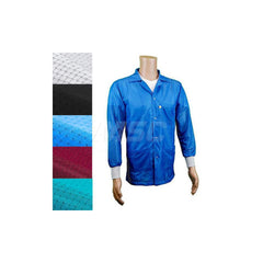 Smocks & Lab Coats; Garment Style: Smock; Material: Carbon; Size: Large; Color: Blue; Sleeve Length: 23; Closure Type: Snaps; Chest Size: 43; Closure Locaton: Front; Features: Medium Weight; Chest Size (Inch): 43; Closure Location: Front