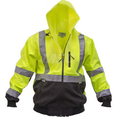 Jackets & Coats; Garment Style: Jacket; Hooded; Size: Large; Material: Polyester; Spandex; Closure Type: Zipper; Flame Retardant: No; Number Of Pockets: 3.000; Flame Resistant: No
