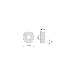 Turning Insert:  RCMT10T3M0-RS AH8015,  Solid Carbide TiAlN Finish,  Neutral,  0.1970″ Corner Radius,  0.0 &deg N/A Round,  Series  RCMT