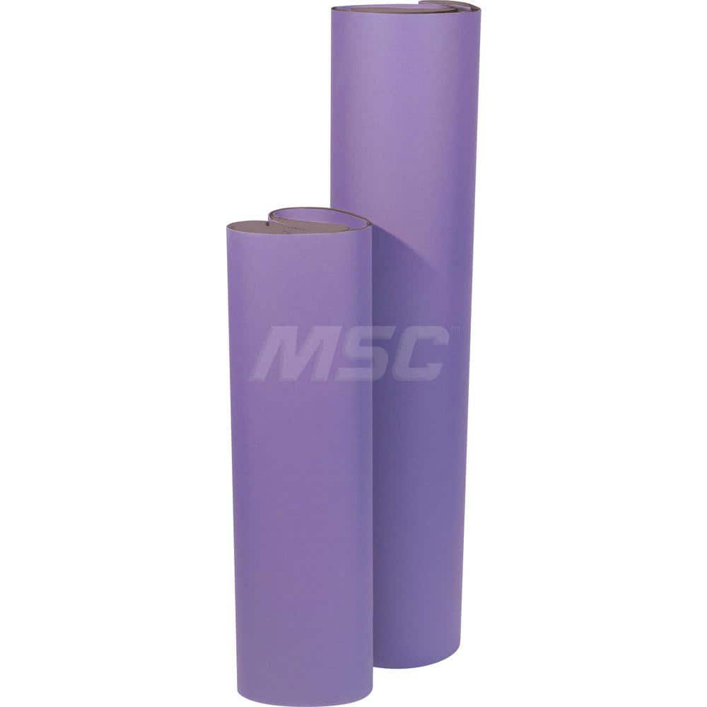 Abrasive Belt: 37″ Width, 75″ OAL, 80+ Grit, Ceramic Coated, Y Weighted