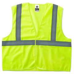 8205H 2 XL/3 XLL Econo 2 Hook & Loop Lime Vest - Exact Tool & Supply