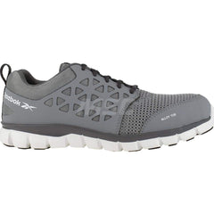 Work Boot: Size 11.5, Microfiber, Alloy Toe Gray, Wide Width, Non-Slip Sole