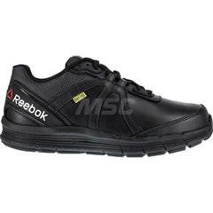 Work Boot: Leather, Steel Toe Black, Medium Width