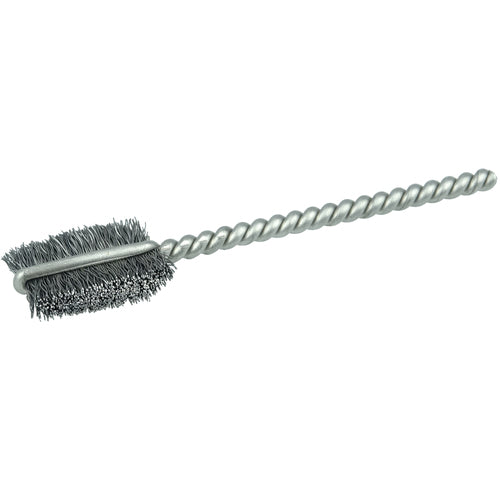 3/8″ Power Tube Brush, .005″ Stainless Steel Wire Fill, 9/16″ Brush Length - Exact Tool & Supply