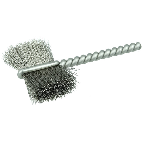 1″ Power Tube Brush, .005″ Stainless Steel Wire Fill, 5/8″ Brush Length - Exact Tool & Supply