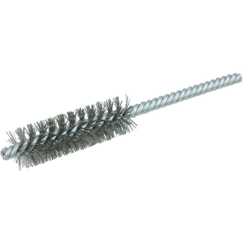 3/4″ Power Tube Brush, .0104″ Stainless Steel Wire Fill, 2-1/2″ Brush Length - Exact Tool & Supply
