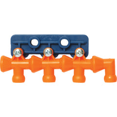 Coolant Hose System Component - 1/4″ Inside Diameter System-1/4″ Modular Manifold w/3 T's, elbow, bracket & screws (Pack of 1) - Exact Tool & Supply