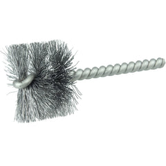 1-1/2″ Power Tube Brush, .0104″ Steel Wire Fill, 1″ Brush Length - Exact Tool & Supply