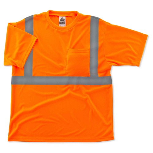 8289 5 XL Orange T-Shirt Type R Class 2 - Exact Tool & Supply