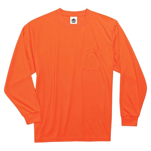 8091 XL Orange Long Sleeve T-Shirt Non-Cert - Exact Tool & Supply