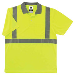 8295 M Lime Polo Shirt Type R Class 2 - Exact Tool & Supply