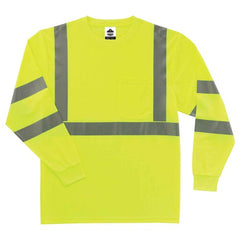 8391 3 XL Lime Long Sleeve T-Shirt Type R Class 3 - Exact Tool & Supply